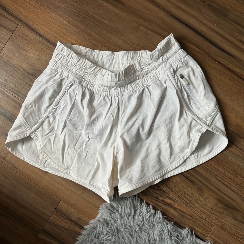 discontinued lulu lemon white shorts!